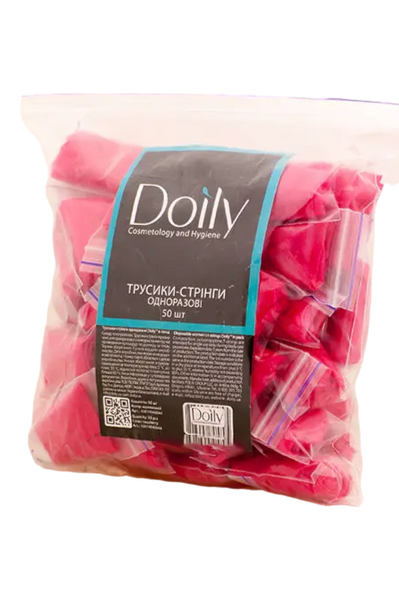 Одноразові труси стрінги для косметологічних процедур жіночі Doily® (50 шт/пач) зі спанбонду 10014940010 фото