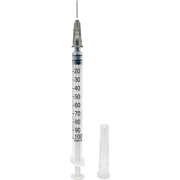 Шприц інсуліновий MediOk 1 мл U-100 зі знімною голкою 27G (0.4 x 13 мм) 3CIR-1M27G фото