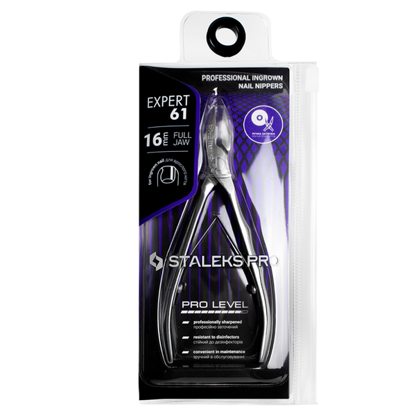 Кусачки профессиональные для вросшего ногтя STALEKS PRO EXPERT 61 (Сталекс) NE-61-16 режущая часть 16 mm NE-61-16 фото