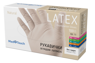 Рукавички латексні неопудрені MedTouch MTLAT-NP-ХS фото