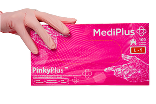 Перчатки нитриловые MediPlus PinkyPlus 100 шт PinkyPlus-ХS фото