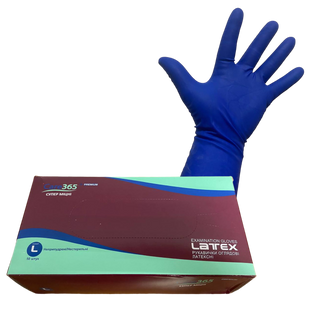 Рукавички латексні супер міцні з подовженою манжетою ТМ Care365 Premium (50 шт./уп.) 852258963-M фото