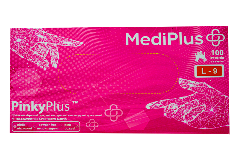 Перчатки нитриловые MediPlus PinkyPlus 100 шт PinkyPlus-ХS фото