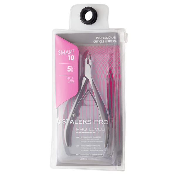 Кусачки профессиональные для кожи STALEKS (Сталекс n3 10 05) км 005 PRO SMART 10 NS-10-5 режущая часть 5 мм NS-10-5 фото