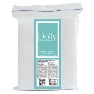Комірець-серветка для перукарів зі спанлейсу ТМ "Doily" 7х40 см (100 шт/пач) 10014300210 фото
