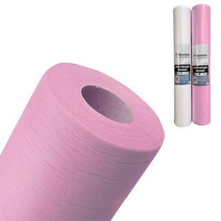 Простирадла одноразові (17 мкм) Basic GloveHub в рулоні зі спанбонду GH-Sheets-60-100-Pink фото